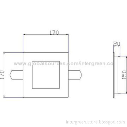 12W Ultra-slim Square LED Panel Downlight with 2835 SMD, CE, RoHS, FCC Marks, 3 Years Warranty